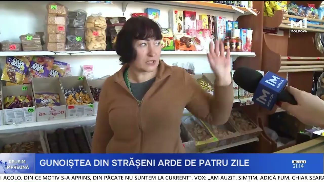Incendiu la gunoiștea din Strășeni, nestins de c&acirc;teva zile