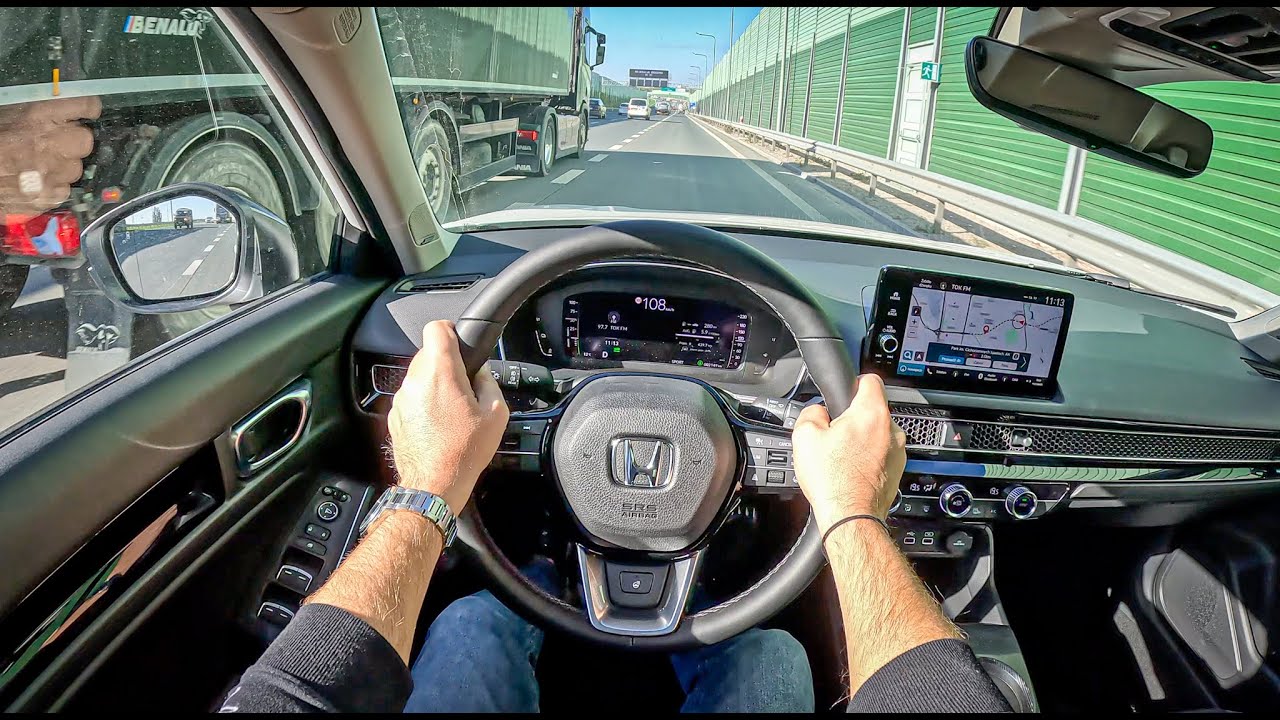 NEW Honda Civic XI Advance [2.0 E:HEV 184HP] |0-100| POV Test Drive #1376 Joe Black