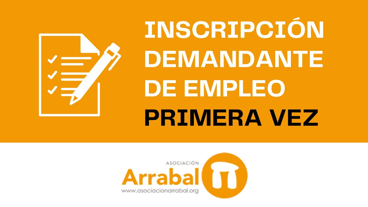 Inscripción demandate de empleo PRIMERA VEZ (Andalucía)