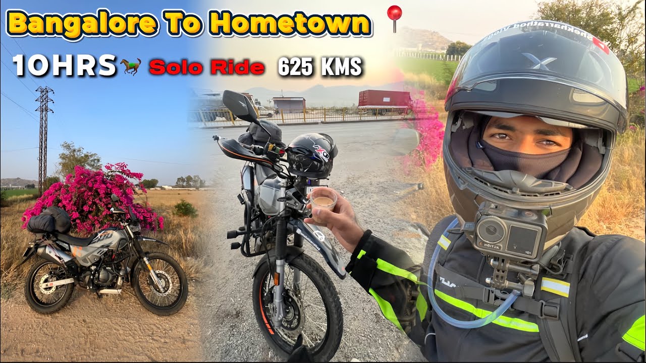 Jai Sevalal 🏳️ Bangalore To Village 10Hrs Solo Ride 🐎 @Banjaramotovlogger16 