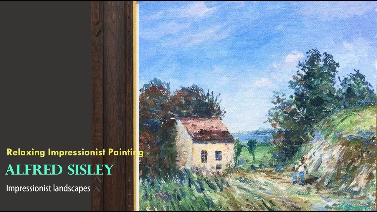 Relaxing Impressionist Landscape Painting | Acrylic Art Process