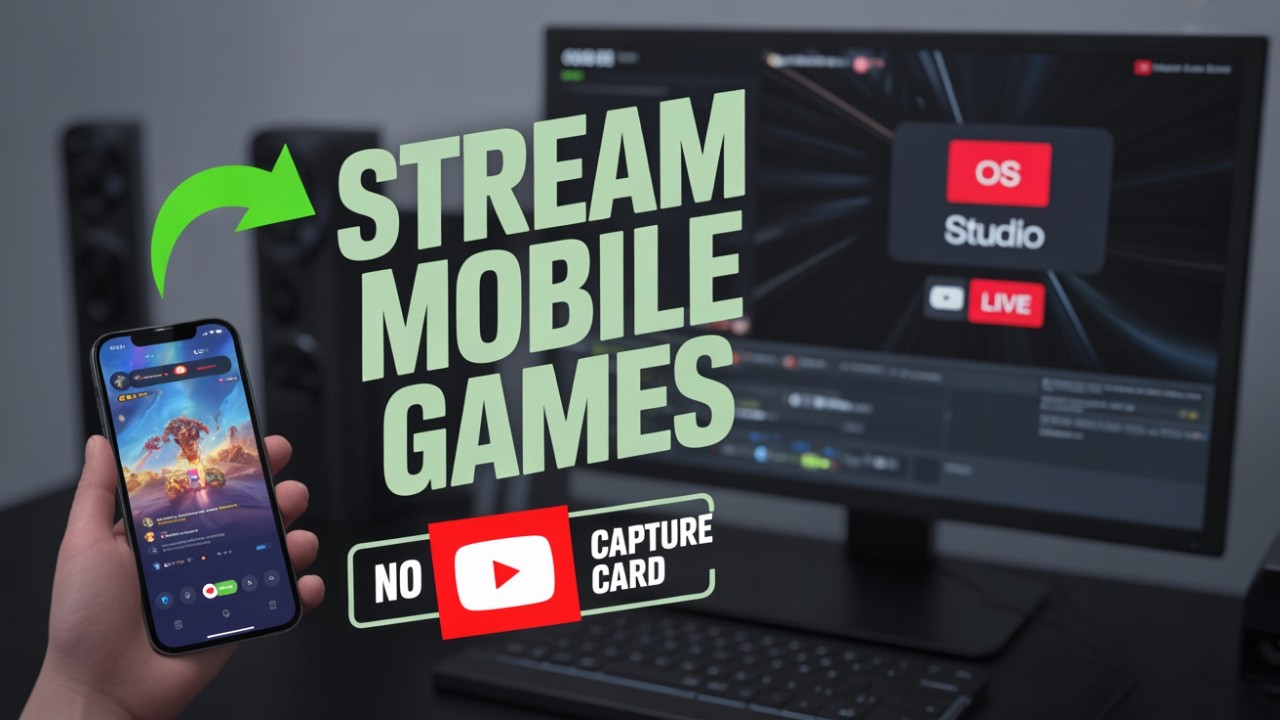 Stream Mobile Games to YouTube WITHOUT a Capture Card (OBS Method)