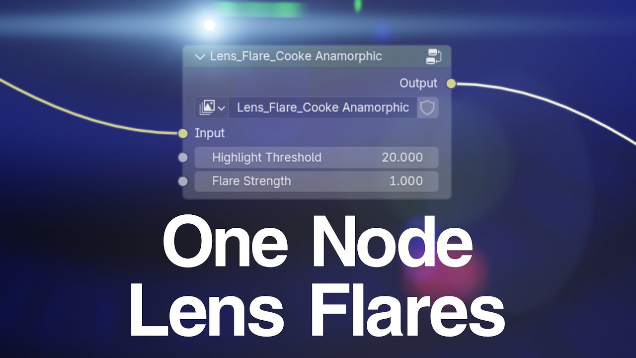 FREE Lens Flares for Blender Compositor