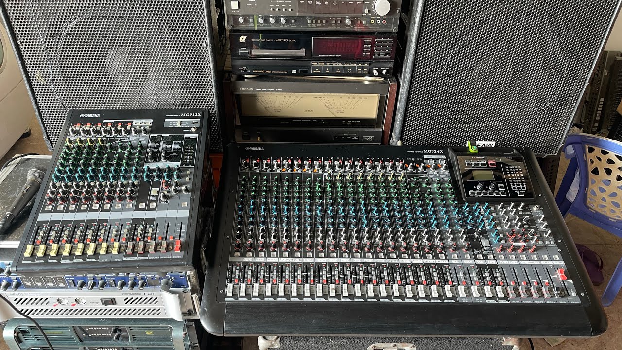 Mixer Yamaha MGP24X -trùm về karaoke ECHO-REVERB hiện nay luôn ,có 2 eff Thêm phần thu âm luôn  nhe