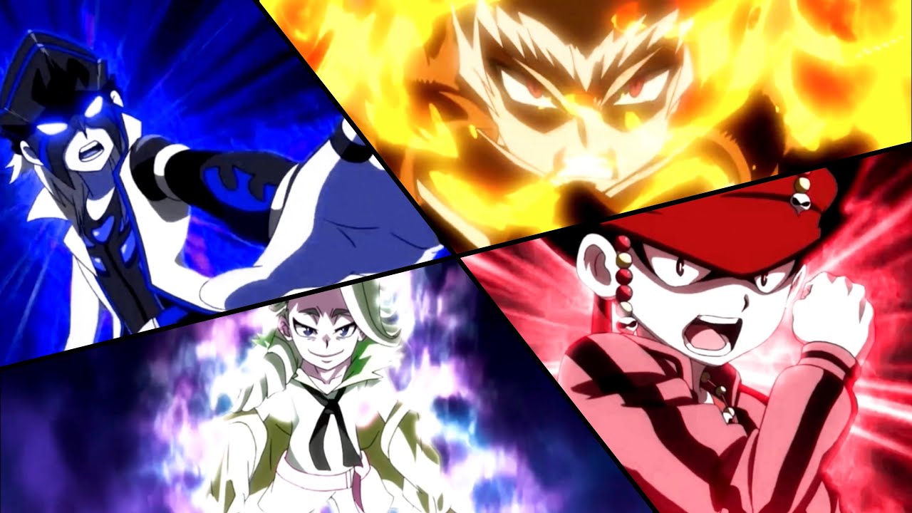 Valax, Daigo, Helios Vs Gwyn (Nova Ball Z Season 9, Episode 16, “How it all began”)