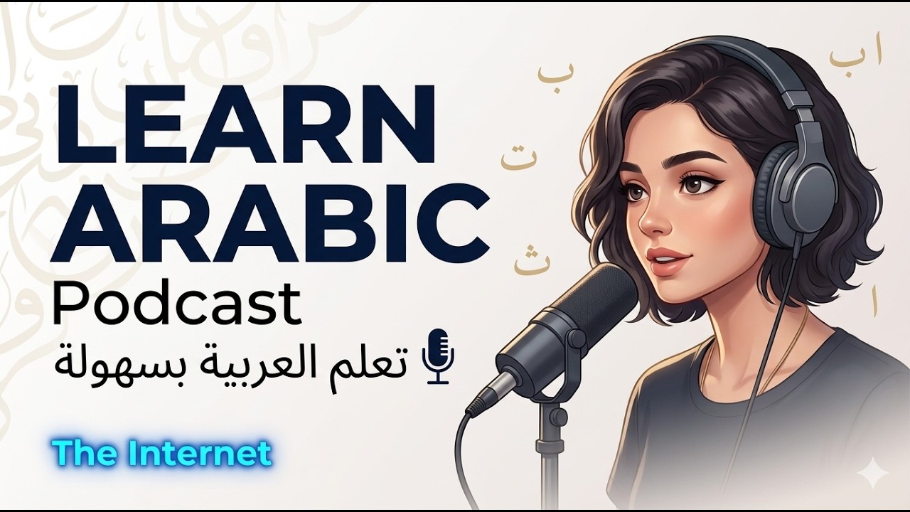 Learn Arabic Podcast: The Internet | Simple Arabic Listening Practice (A1-A2)  | Arabic Podcast
