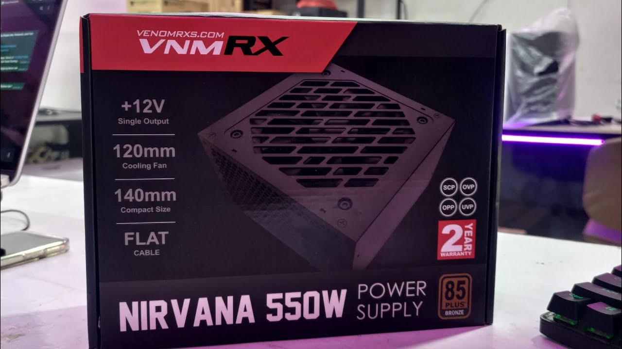 Unboxing PSU anak PUNK 300rb an yang Worth it? VENOMRX NIRVANA 550W 85+ BRONZE