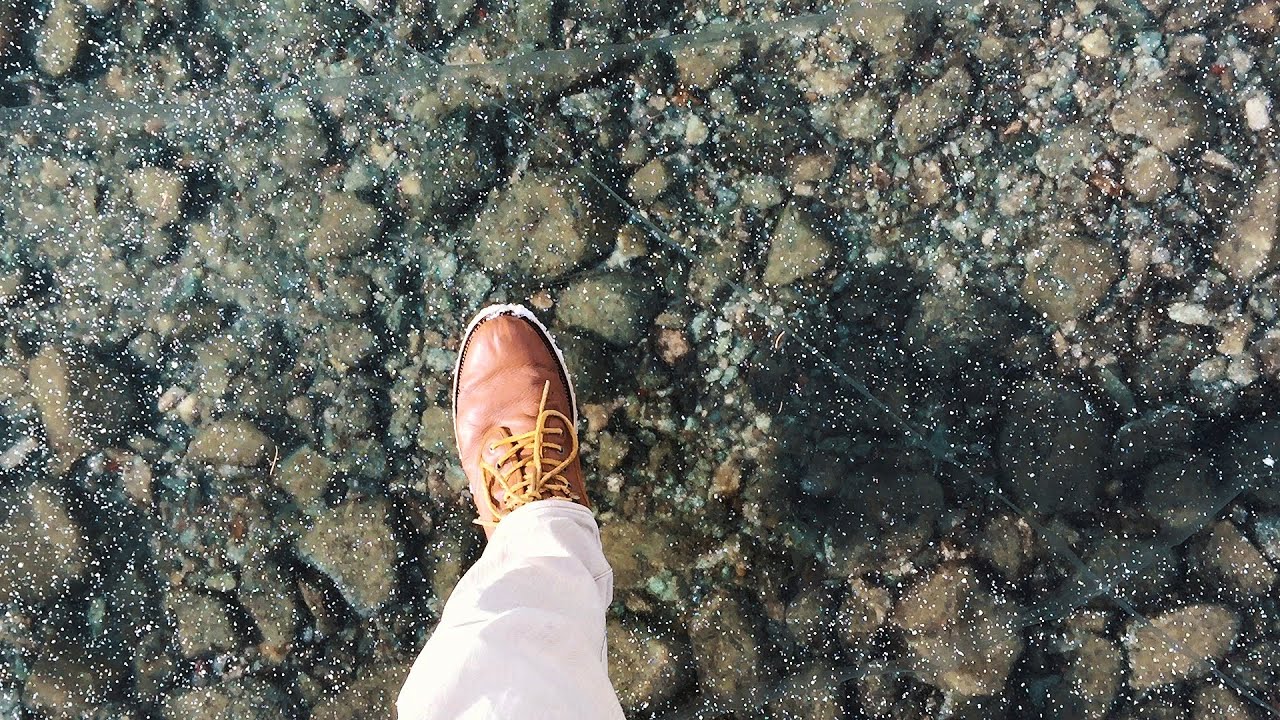 Walking on a frozen lake