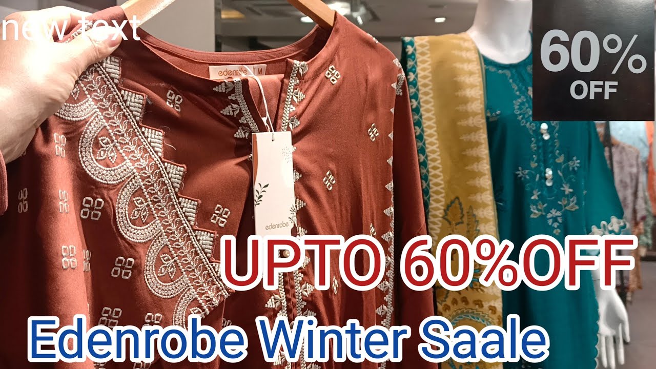 Edenrobe 12.12 Winter Sale Flat 60% 50% 30%Off Edenrobe winter sale 2025 🔥🔥