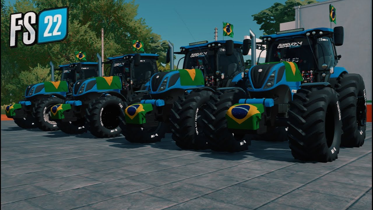LIBERADO Mod do NewHolland T7S BR para PC Farming Simulator 22