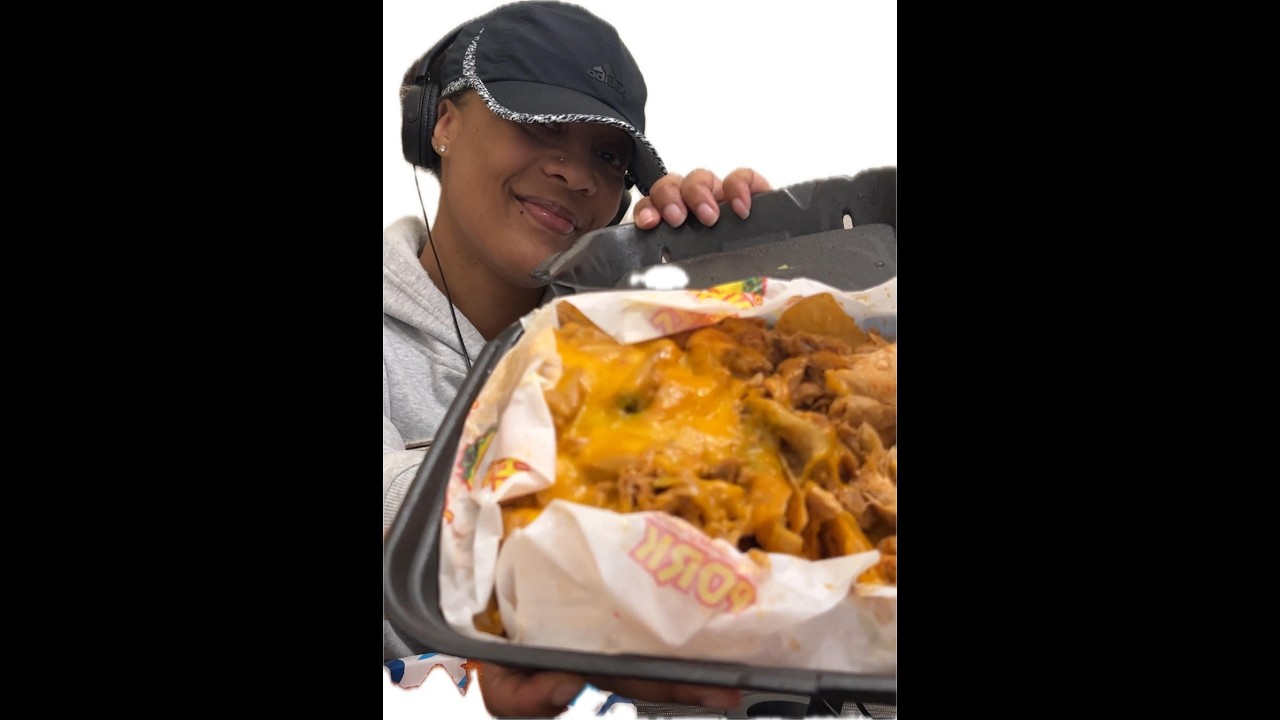 ASMR/Eating Flamin Hot Dorito Chicken Nachos