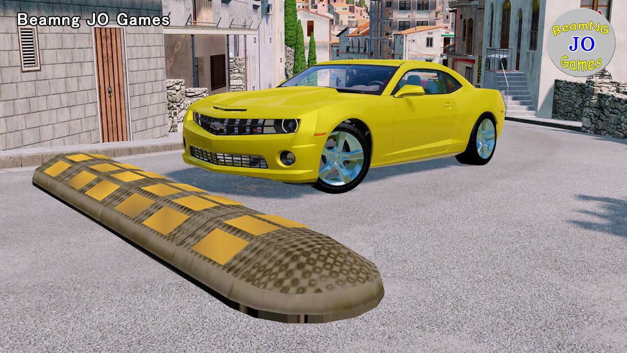 Cars vs Massive Speed Bumps #38 – BeamNG JO Games