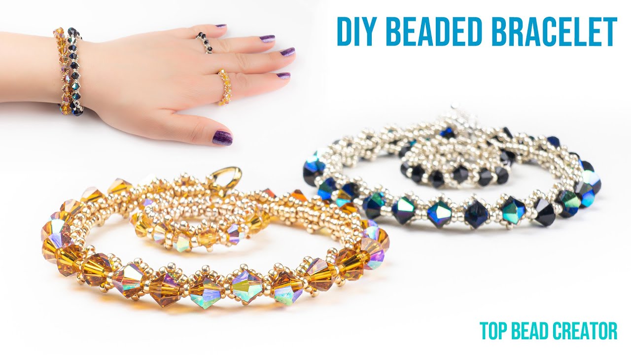 Making a bracelet with simple materials,  Hand made jewelry tutorial