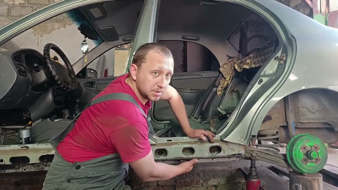 Ланос, замена порогов.