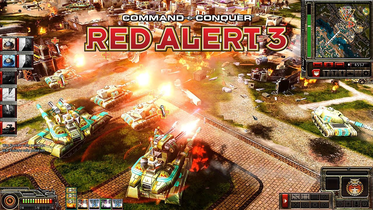 Red Alert 3 Generals Evolution MOD China Tank General 1v4 | Feel the Power of Emperor Overlord!!!