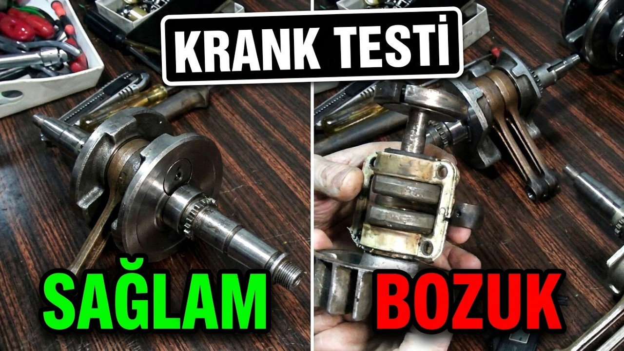 MOTOR CC HESABI STROK ÖLÇÜMÜ VE KRANK KOL BOŞLUĞU ALTIN DEĞERİNDE VİDEO