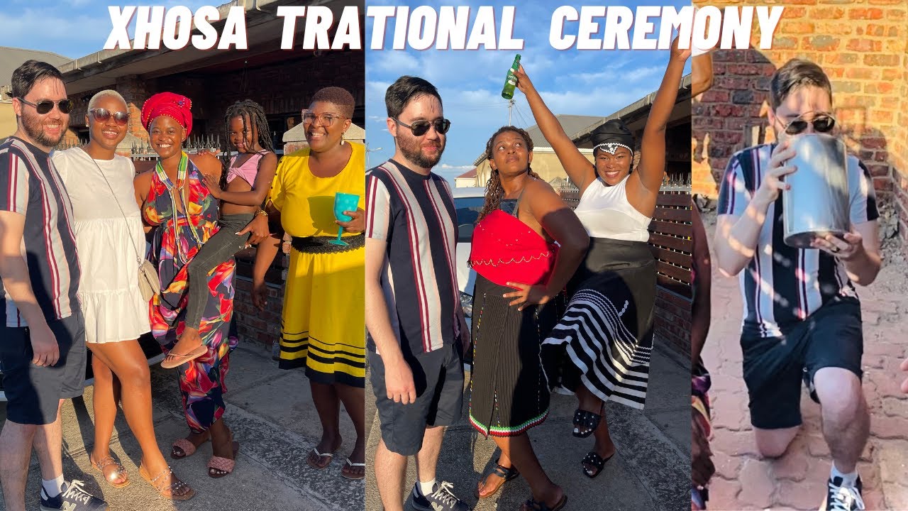 MY AMERICAN HUSBAND TRIES GOAT HEAD (INTLOKO YE BOKWE) AND AFRICAN BEER (UMQOMBOTI) | XHOSA CULTURE