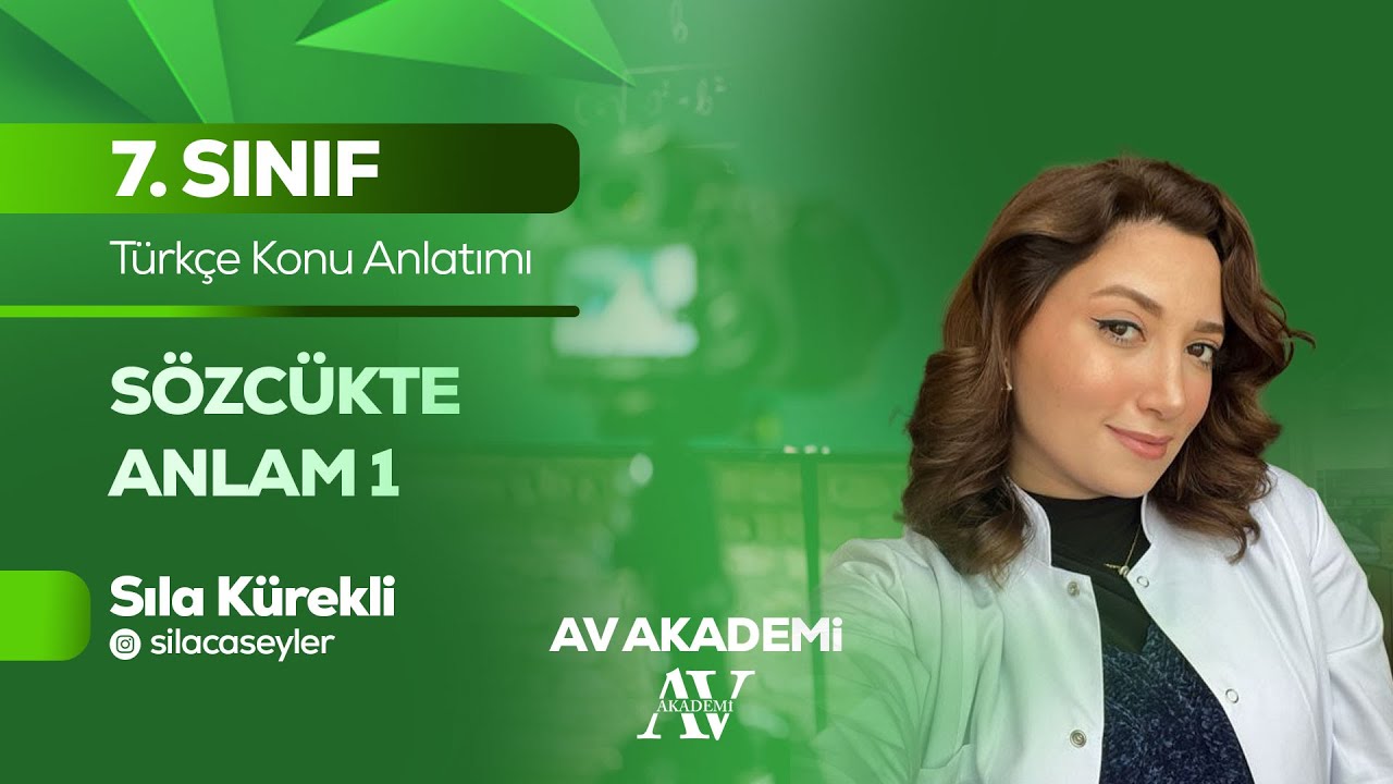 Av Yayınları | 7.Sınıf Türkçe Konu Anlatımı | Sözcükte Anlam 1