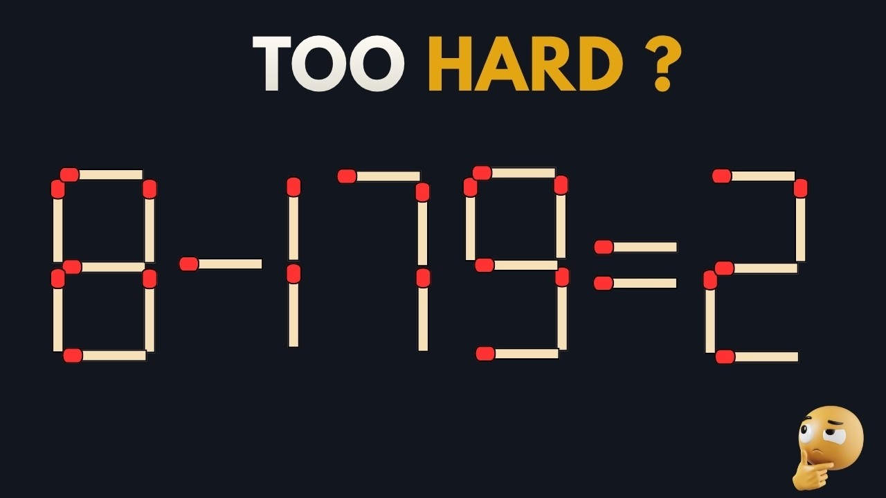 Tricky Matchstick Puzzles: Can You Solve Them All?