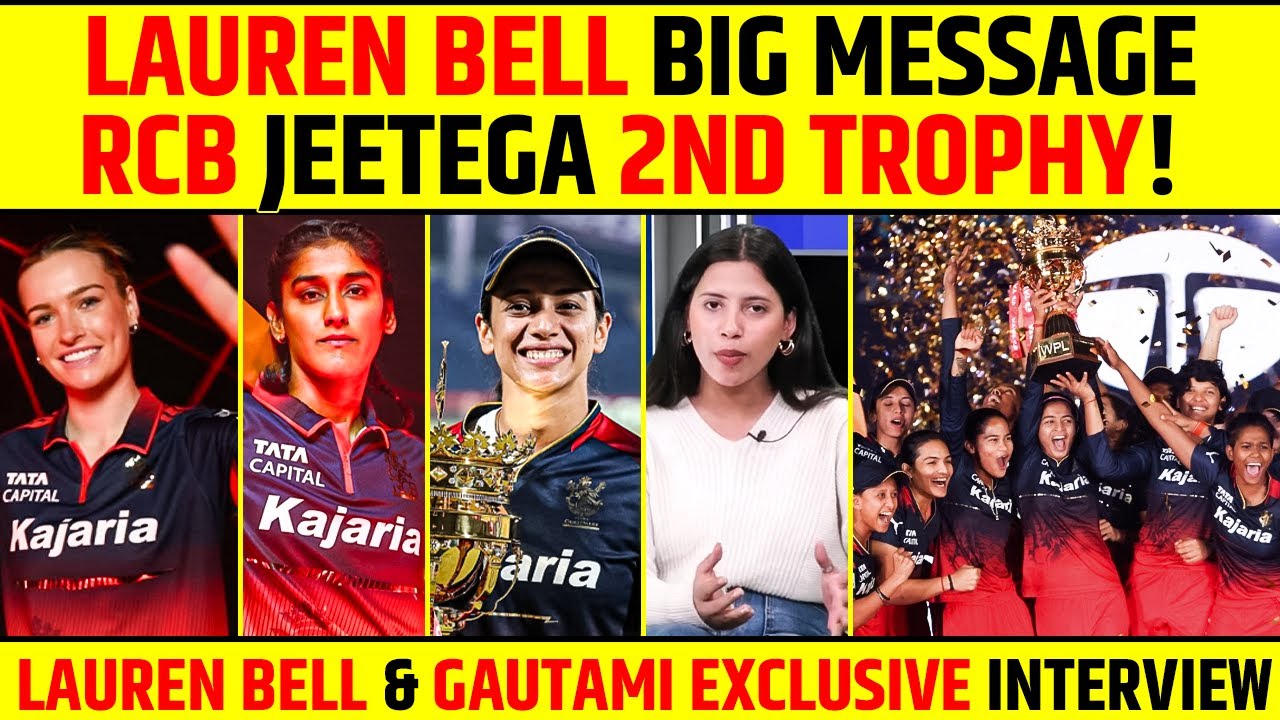 “RCB JEETEGA 2ND TROPHY!”😱LAUREN BELL’S MESSAGE GOES VIRAL🔥| EXCLUSIVE INTERVIEW | #rcb #laurenbell