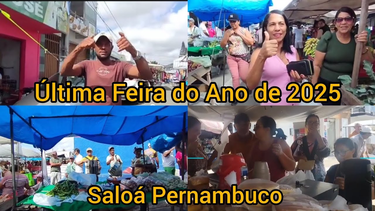 BASTANTE MOVIMENTO NA FEIRA LIVRE DE SALOÁ, EM VÉSPERA DE ANO NOVO, TEVE ATE FORRO PE DE SERRA.