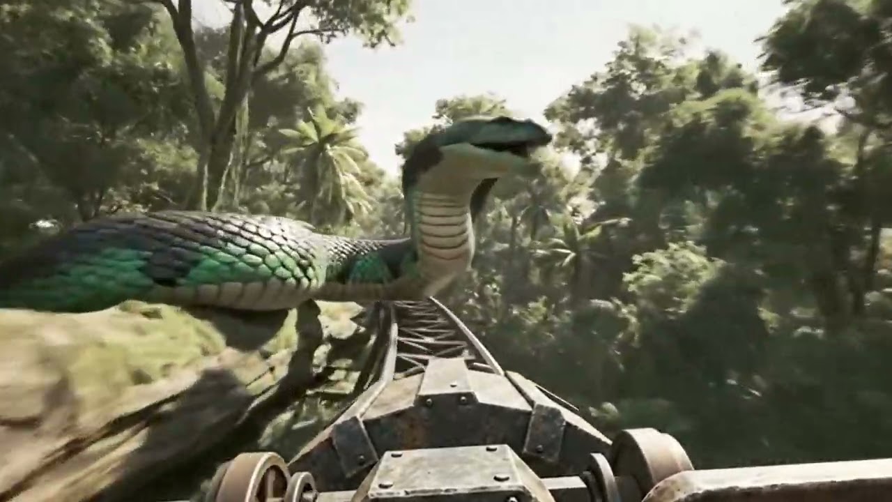 未知のジャングル・ジェットコースター🌿極限の野生を駆け抜ける｜POV Jungle Roller Coaster