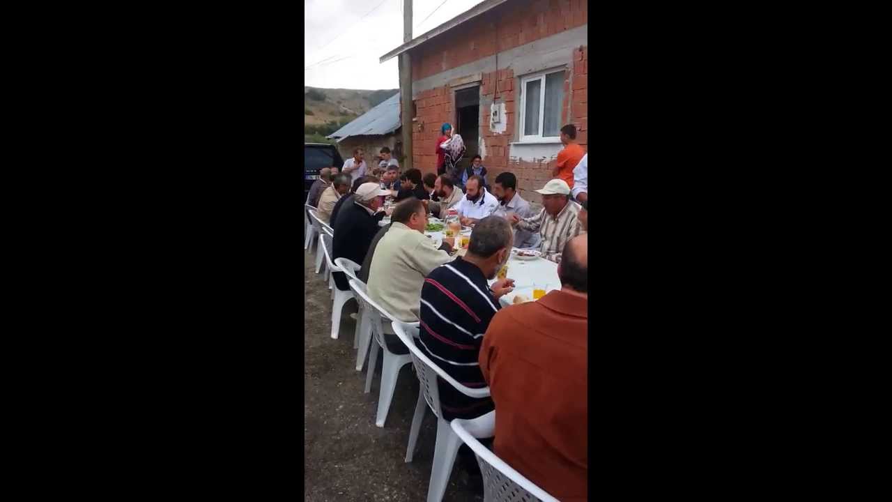 GÜMÜŞHANE PEHLİVANTAŞI KÖYÜ YEMEK TÖRENİ