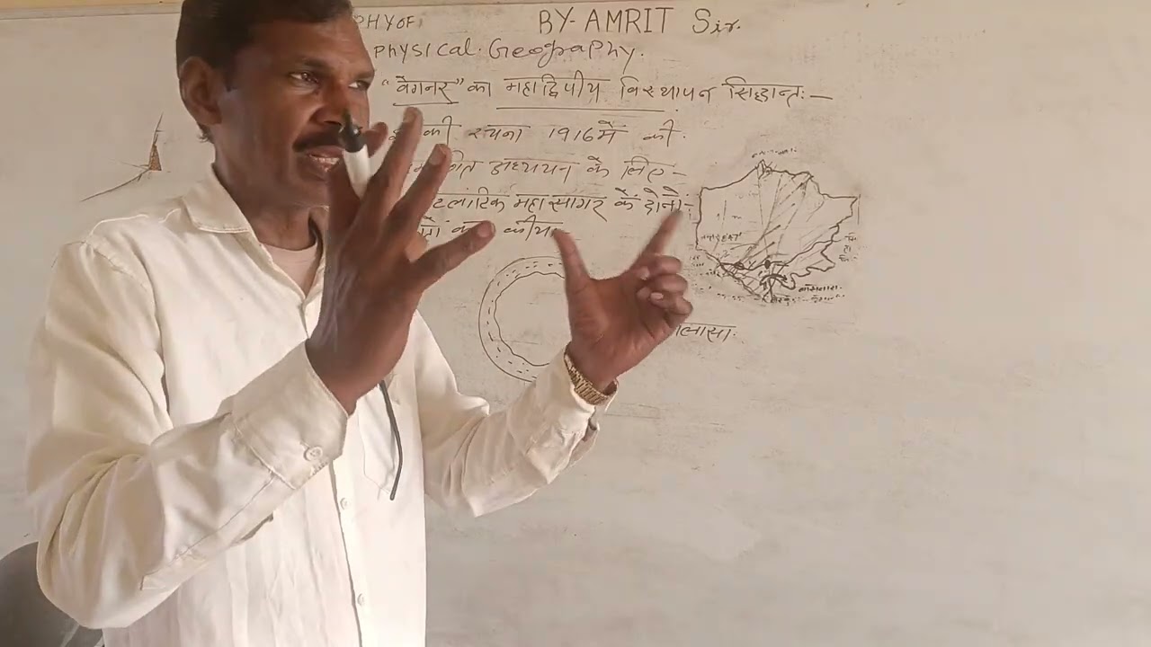 भौतिक भूगोल वेगनर का महाद्वीपीय विस्थापन सिद्धांत