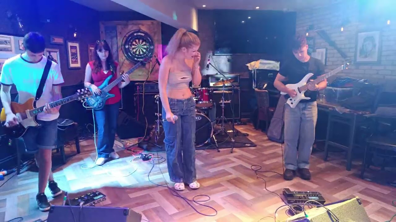 LordLucy_band playing Toto's 'Hold the Line' in the Blackbirds pub.