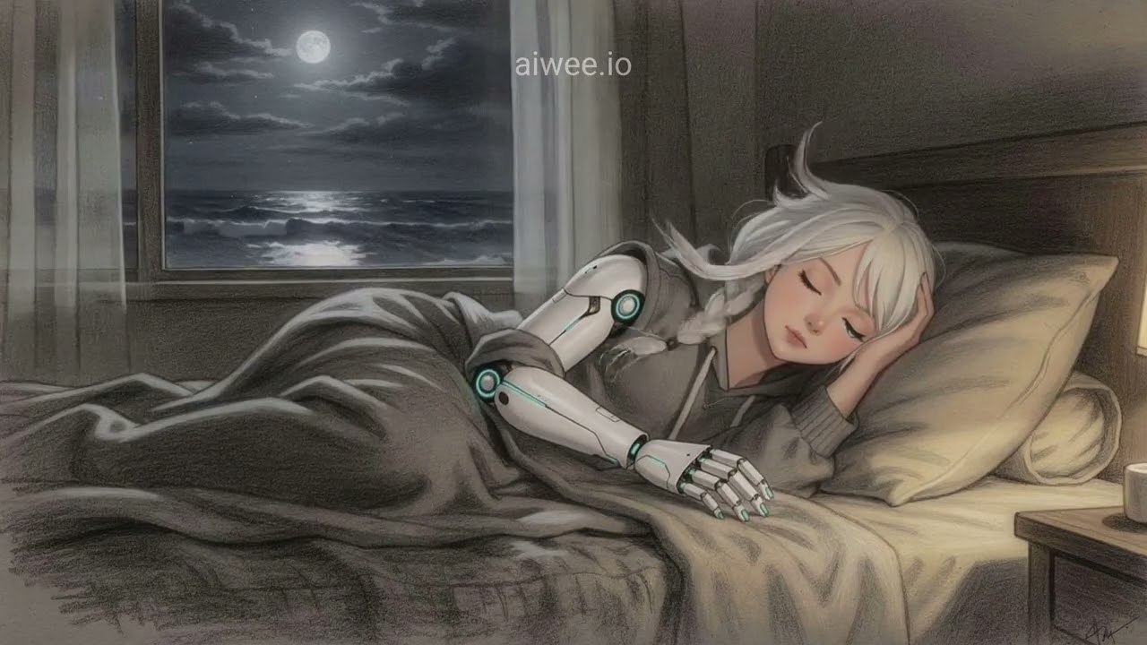 Stormy Ocean Lofi ☽ Thunder + Lofi · dramatic sleep vibes [10 HOURS] #lofi #cozy