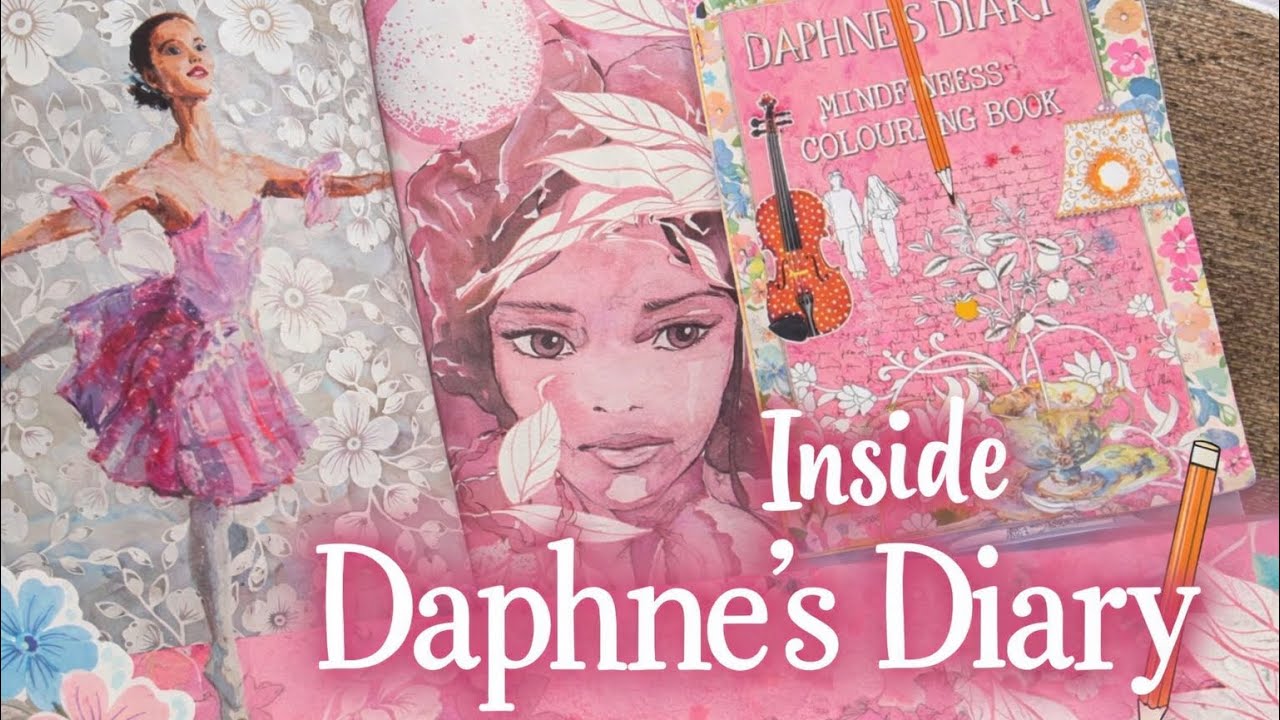 Daphne’s Diary | A Mindfulness Coloring & Art Journal Experience Flip Through 