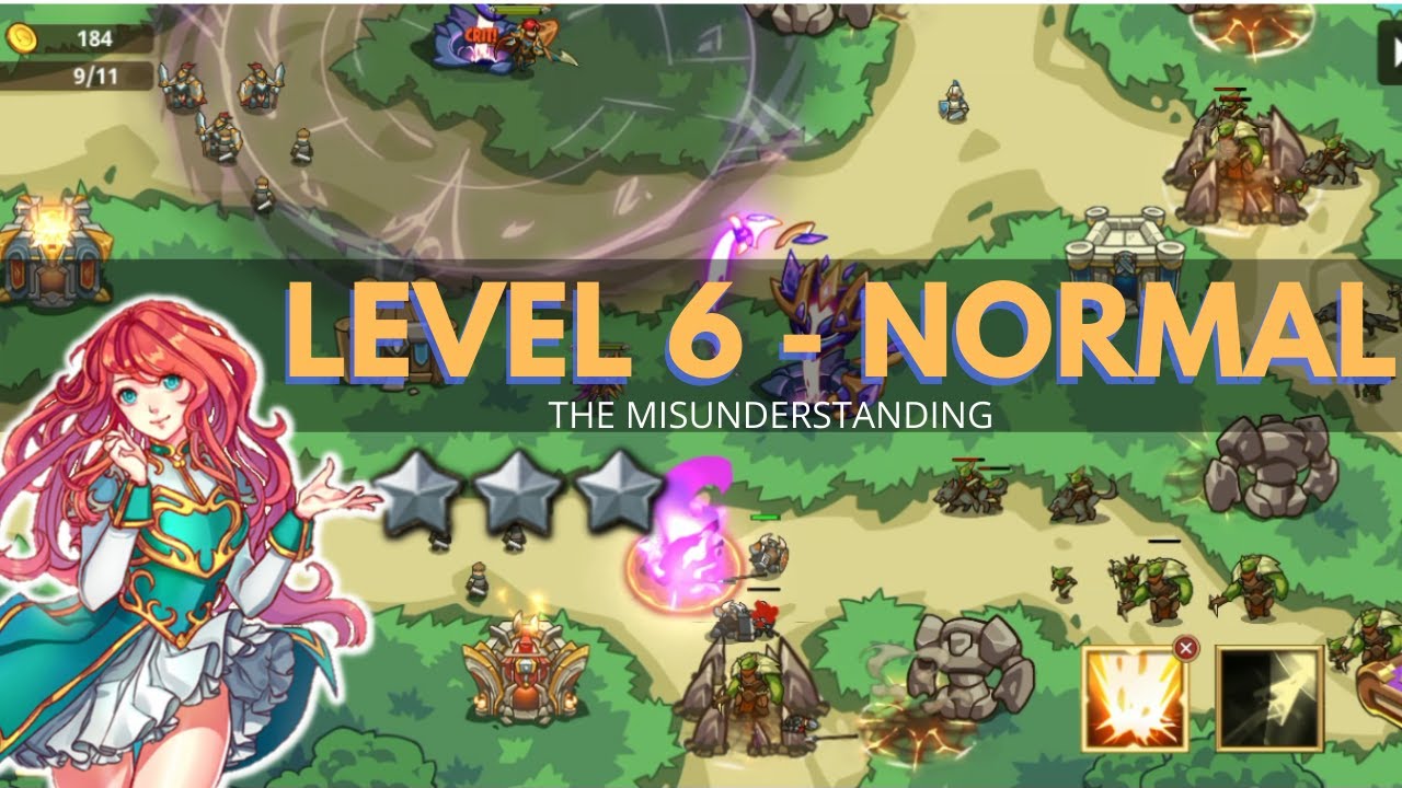 Kingdom War TD: Level 6 NORMAL / GAMEPLAY  / GUIDE / WALKTHROUGH / Legends Defense