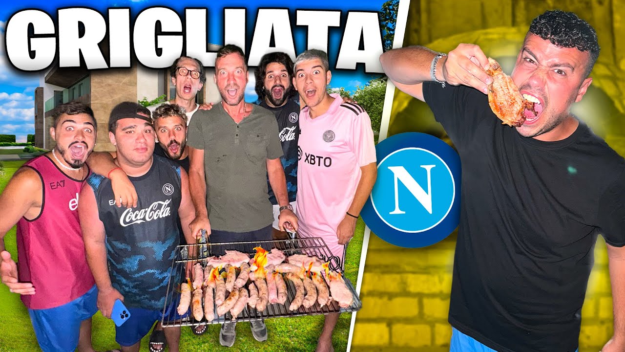 🥩 GRIGLIATA nella NUOVA VILLA del NAPOLI CREATORS!!