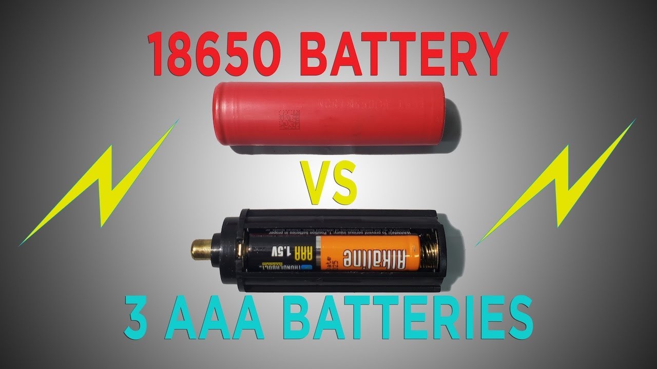 18650 Battery better than 3 AAA battery pack?