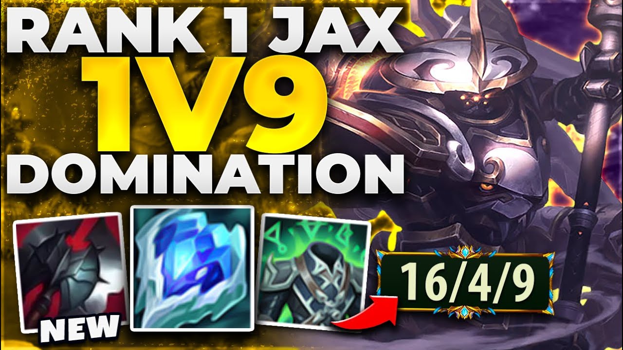 THIS IS WHY I AM THE BEST JAX IN ALL OF LEAGUE! CRAZY 1V9 | Challenger Jax - League of Legends