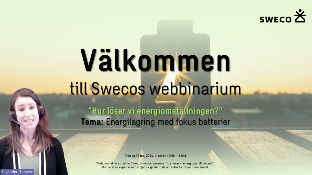 Sweco webbinarium - Hur löser vi energiomställningen?
