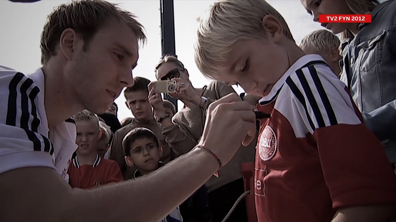 Christian Eriksen er særligt elsket i Middelfart