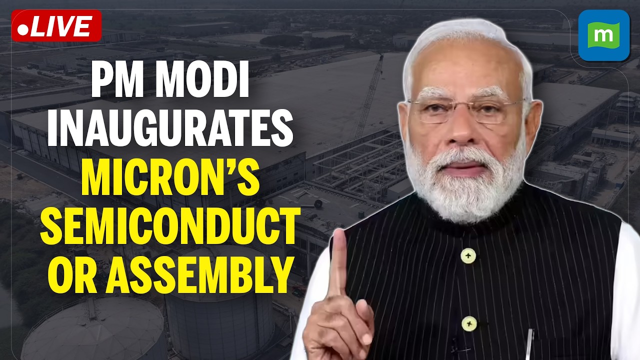 LIVE: Modi Launches Micron’s Major Semiconductor Plant in Sanand | India Enters New Tech Era