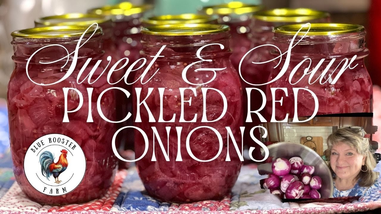 How To Make & Preserve Sweet & Sour Pickled Red Onions\Steam Canning\Preserving The Harvest