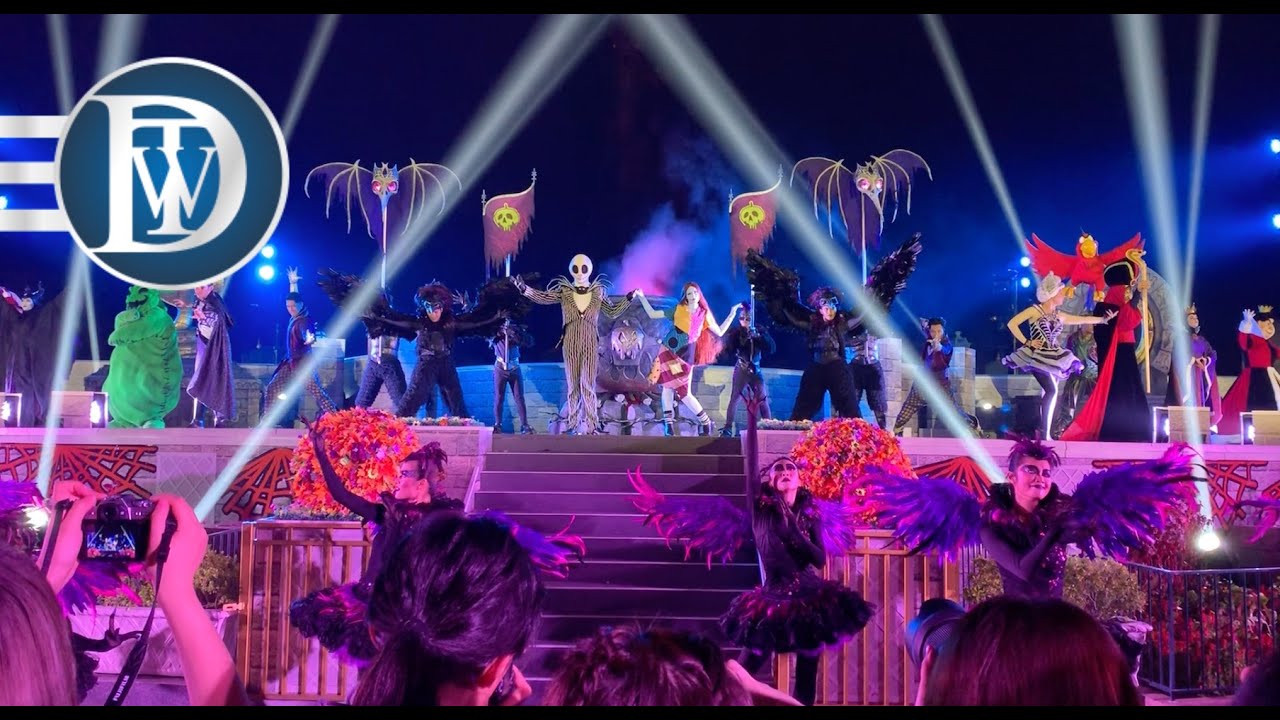 Disney Halloween Time Jack Skellington's Villainous Gathering Full Show at Hong Kong Disneyland