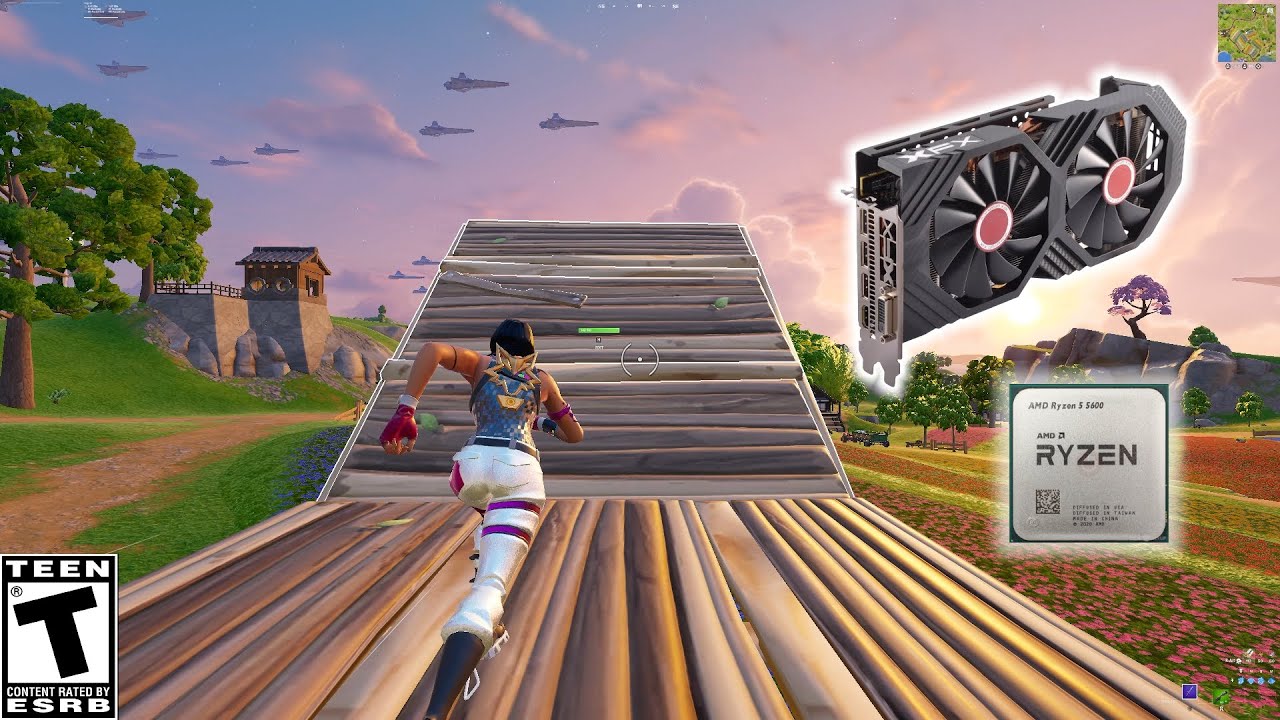 RYZEN 5 5600 + RX 580 8GB | Fortnite Chapter 6 | Star Wars Season | Solo Ranked | Performance Mode