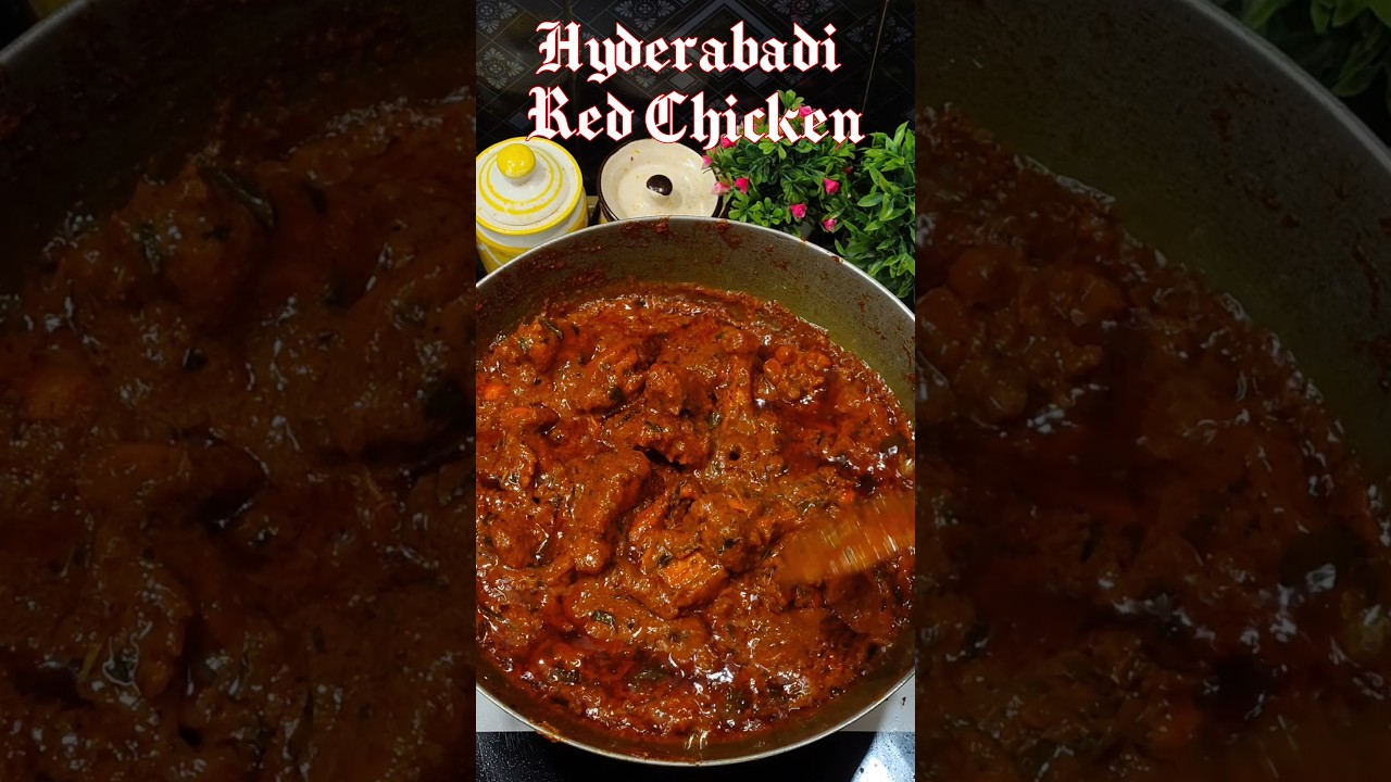 Hyderabad Shadi wala Red Chicken #food #youtubeshorts #ytshorts #youtube #cooking #yt