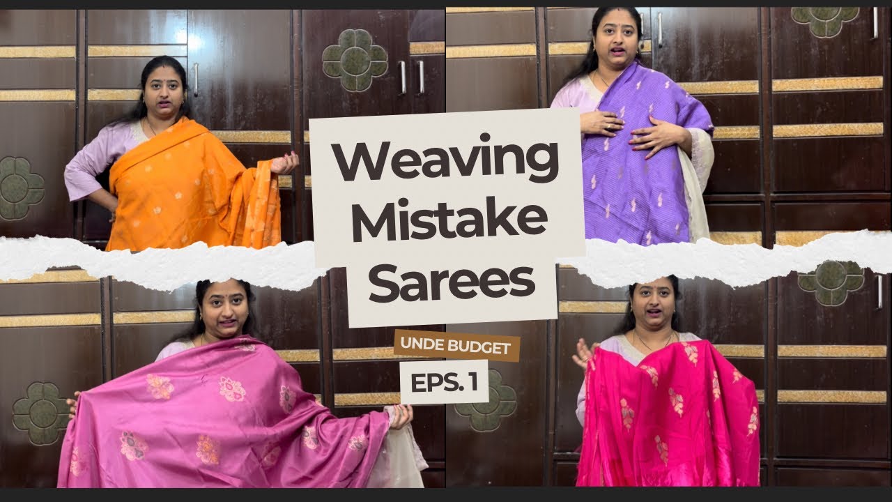 💁‍♀️Weaving Mistake Sarees Haul🧚‍♀️Under Budget🫰@justforucollections 