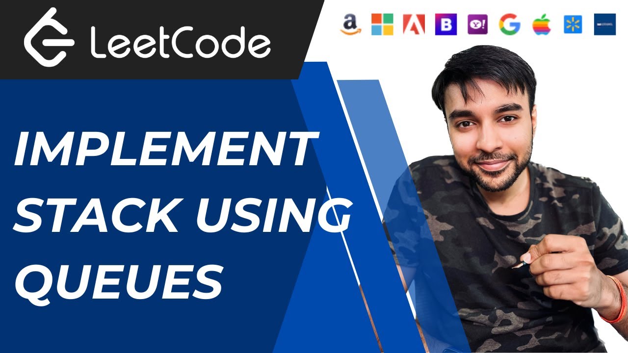 Реализация стека с использованием очередей (LeetCode 225) | Использование одной и двух очередей |...