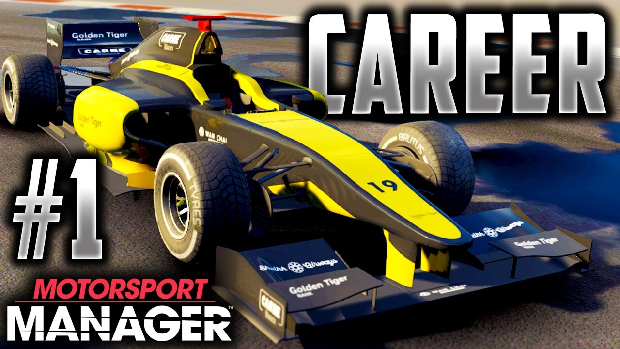 Motorsport Manager PC FULL GAME Career Gameplay Part 1 - ROAD TO F1 BEGINS!