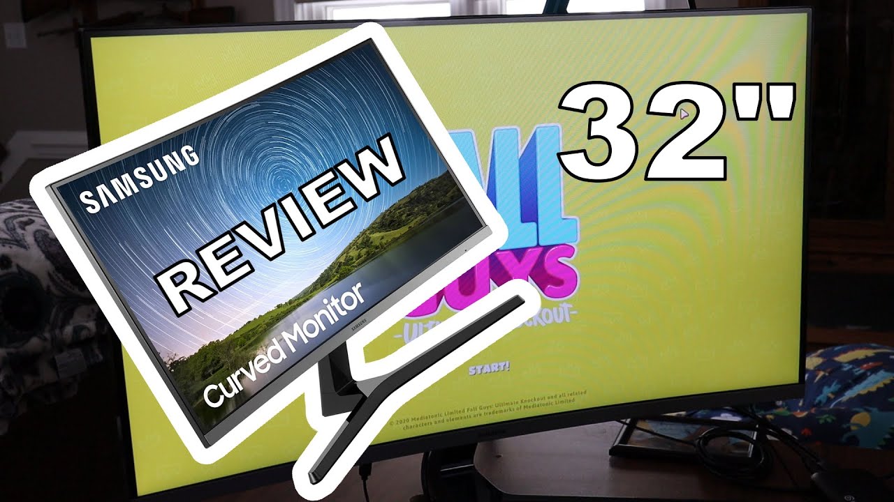 CR50 Samsung curved LCD 32 inch monitor review and setup 1080p