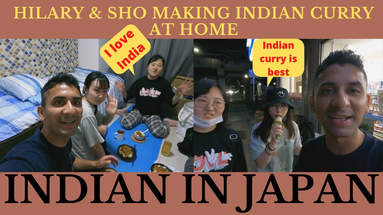 Legions Hilary & Sho Making Indian Curry at Home || Sho House Tour || Foreigner Cooking Indian Curry