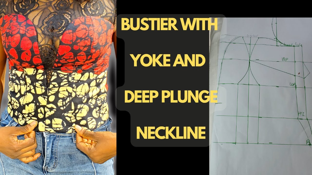  Bustier With Plunge Neckline:The Trick Nobody Shows You#sewing