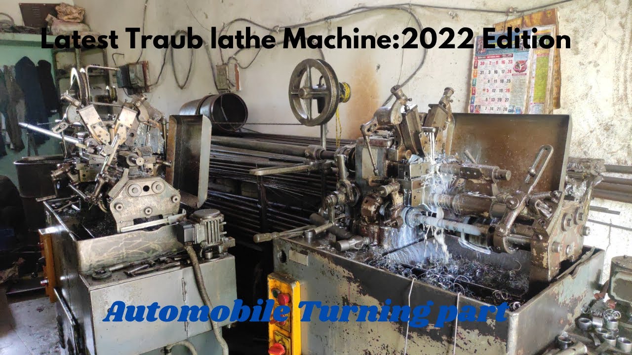 Traub lathe Machine| Single spindle automatic lathe| Automobile parts Assemble | Complete process |