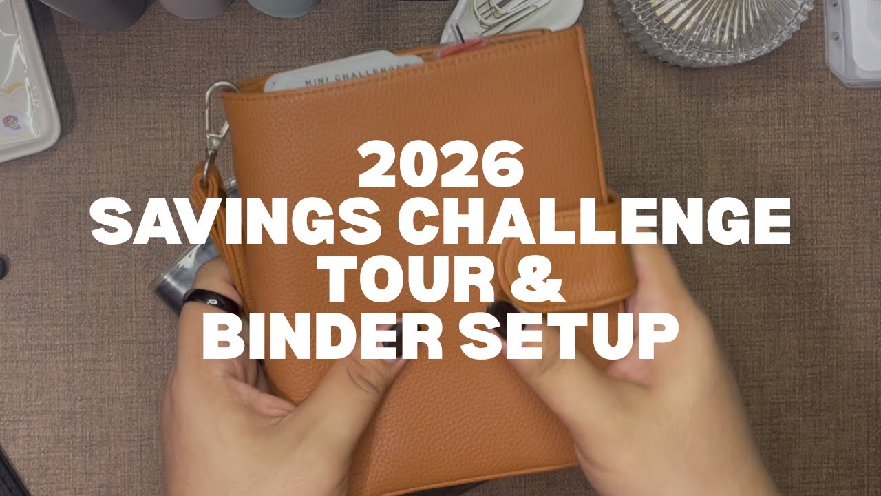 2026 Savings Challenge Tour & Binder Setup | New Binder and Challenges | Cash Envelope System